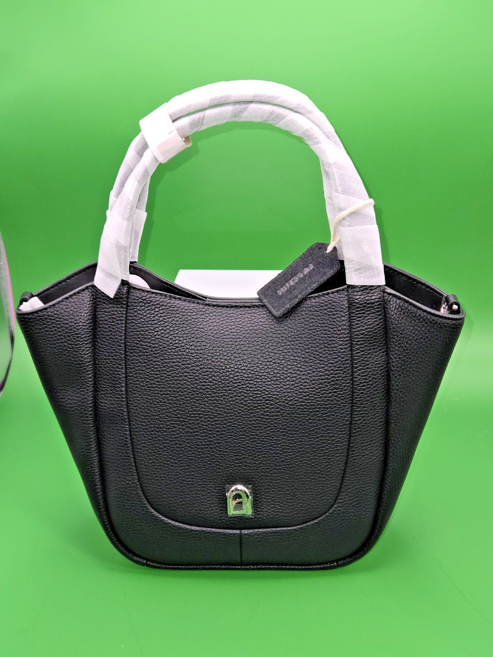 LA FESTIN Black Tote Handbag – PU Leather Shoulder Bag Purse w/ Dust Bag
